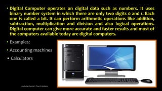 Types of Computer ASSEMBLE COMPUTER HARDWARE tle 8 | PPTX