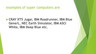 Types of computer on the basis of size | PPTX