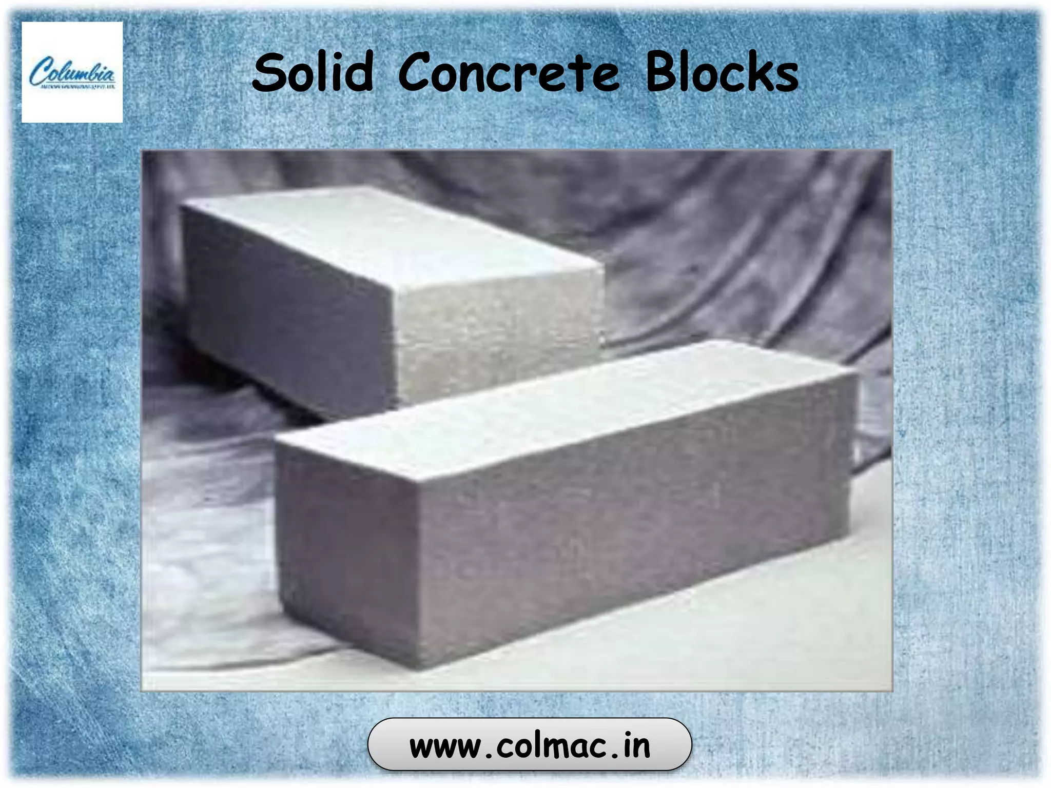 Types of Concrete Block Used in Building Construction | PPTX