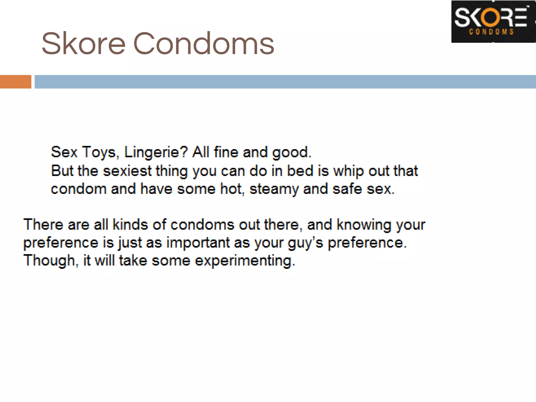 Skore Condoms