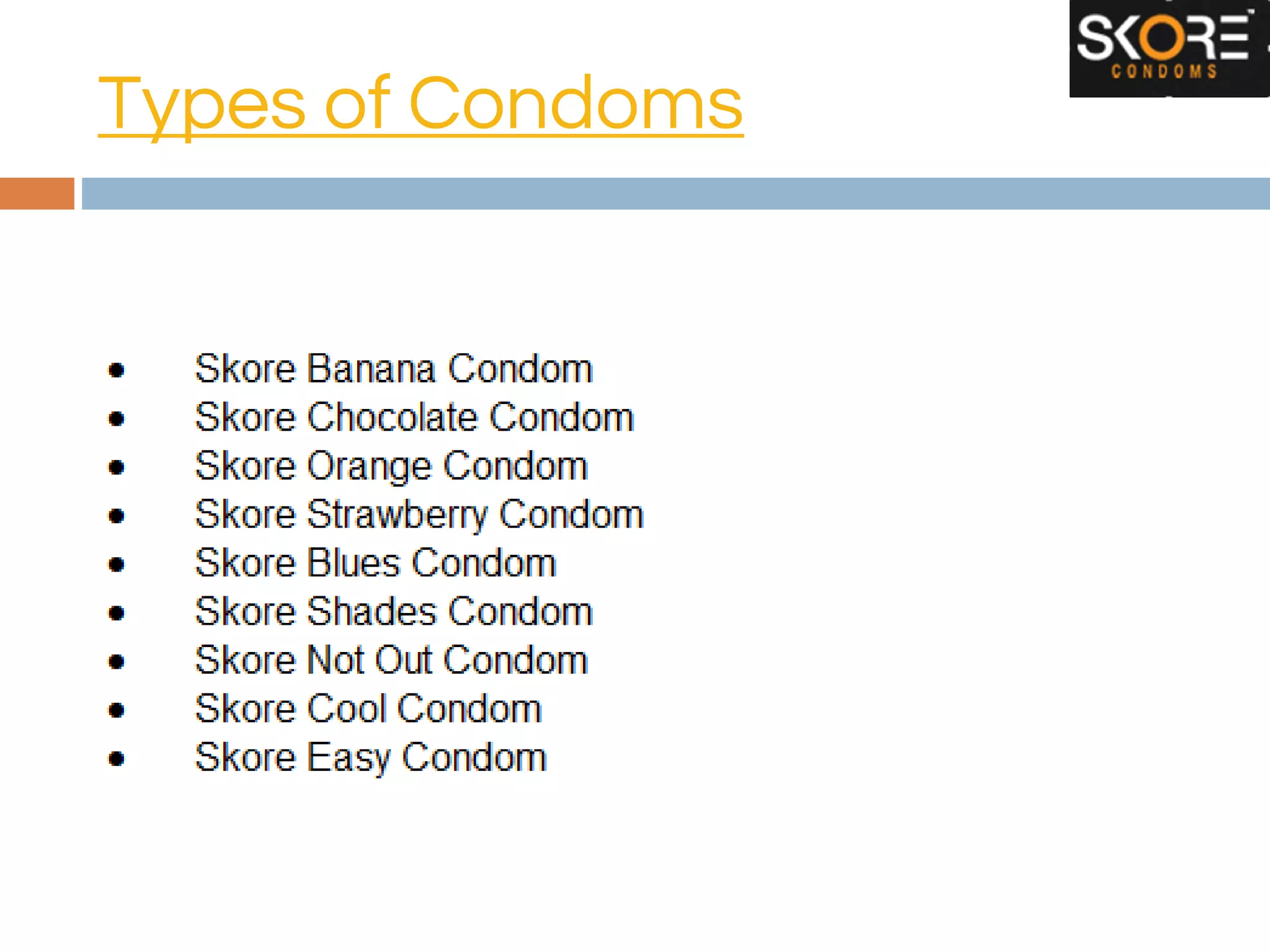 Types of Condoms