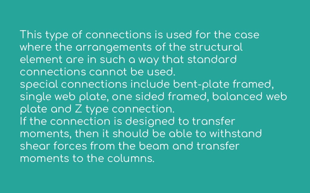 Types of connections