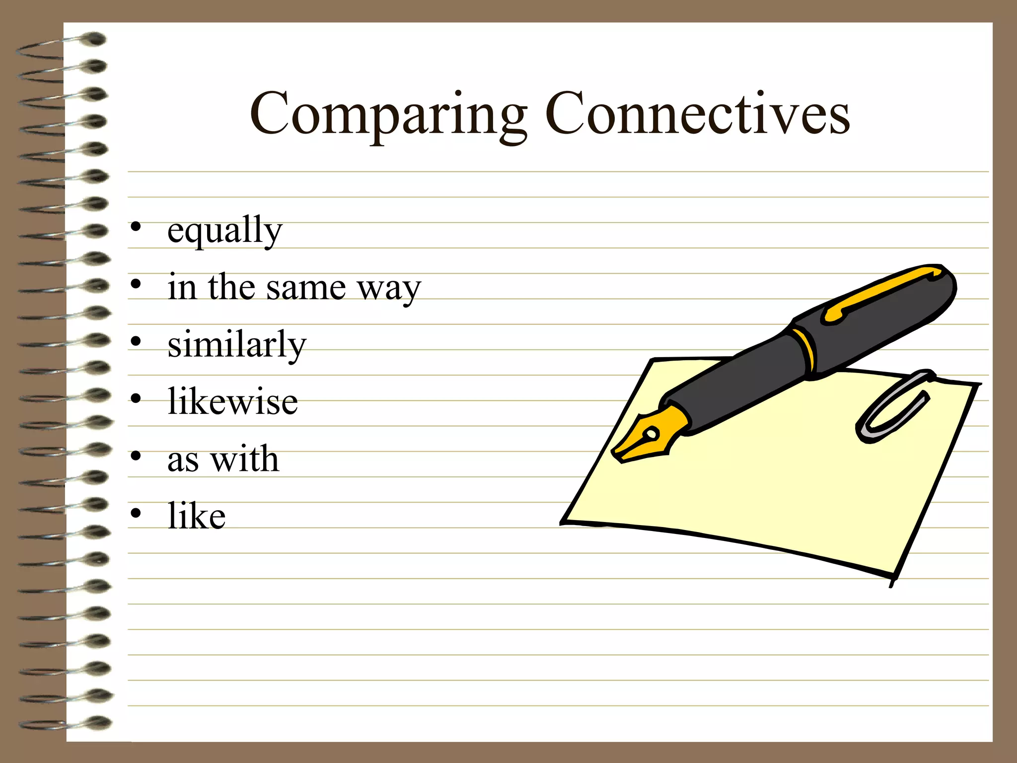 Types of connectives | PPT