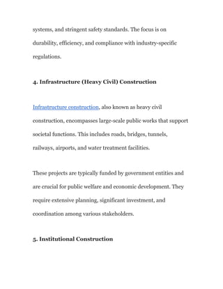 Types of Construction Projects & Key Differences | PDF