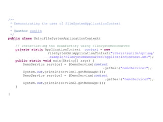 Different Types of Containers in Spring | PPT