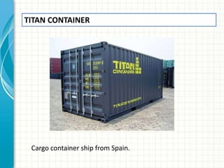 Types of containers | PPTX