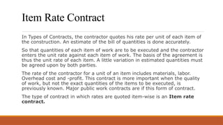 Contracted Rates Different Types of Contracts:Introduction.pptx