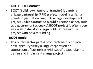 Bot Contract Method Types of contracts | PPTX