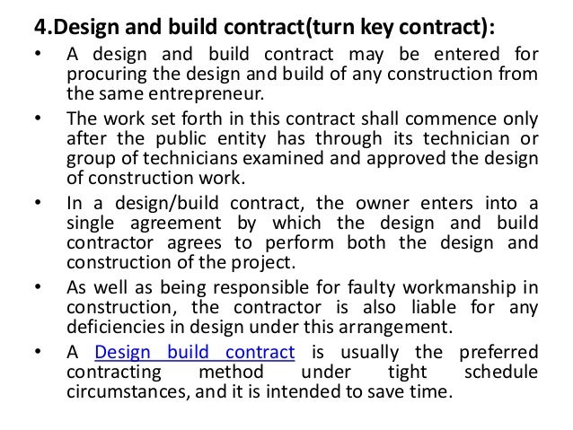 Design And Build Type Of Contract | types of contracts Design And Build Type Of Contract | types of contracts