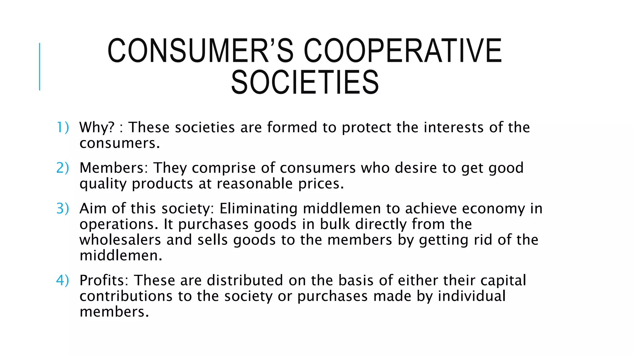 Types of cooperative societies | PPTX