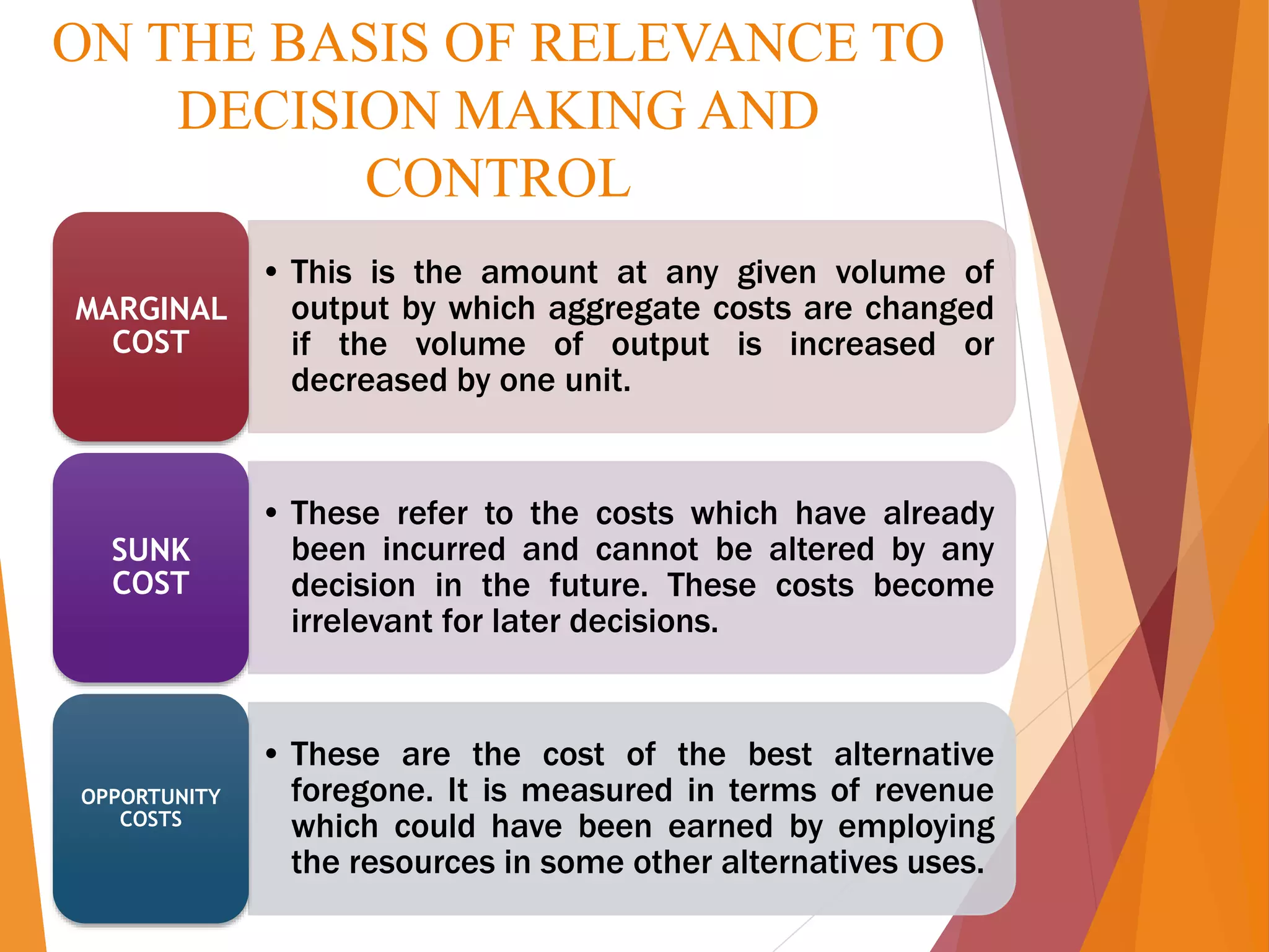Alternative Costs Types of cost | PPTX