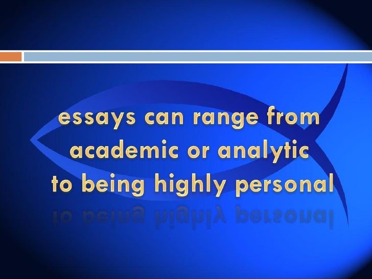 Types of creative writing essays