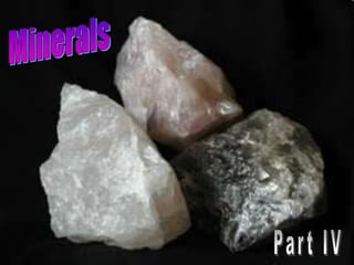 Types of Crystals, Minerals, Earth Science Lesson PowerPoint | PPTX