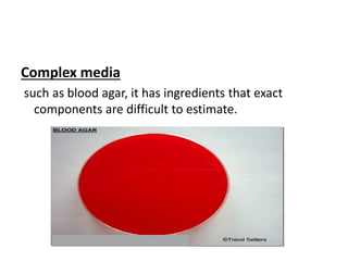 Types of culture media | PPTX | Chemistry | Science