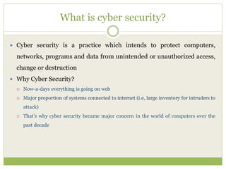 Types of Cyber Attacks | PPTX