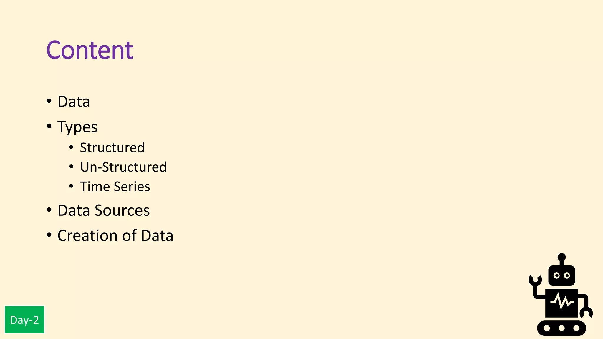Types of data in Machine Learning day 2 | PDF