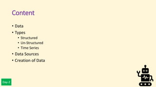 Types of data in Machine Learning day 2 | PDF