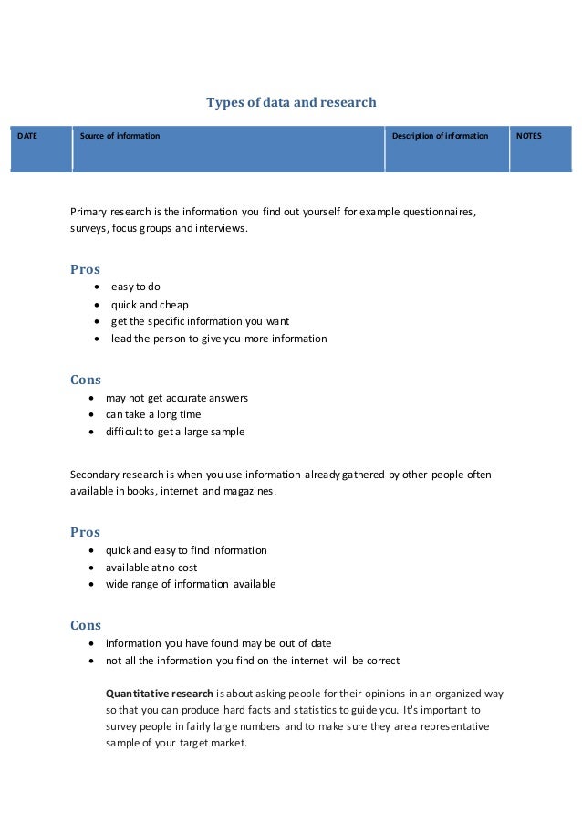 Types Of Data And Research Jjd