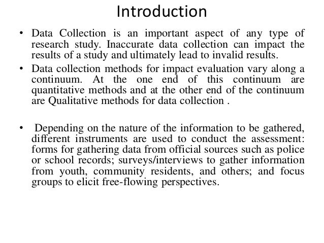 Types of data collection tools