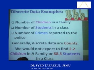 Slide 37
DR SYED TAFAZZUL -JSMU
DR ATHAR KHAN - LCMD
 