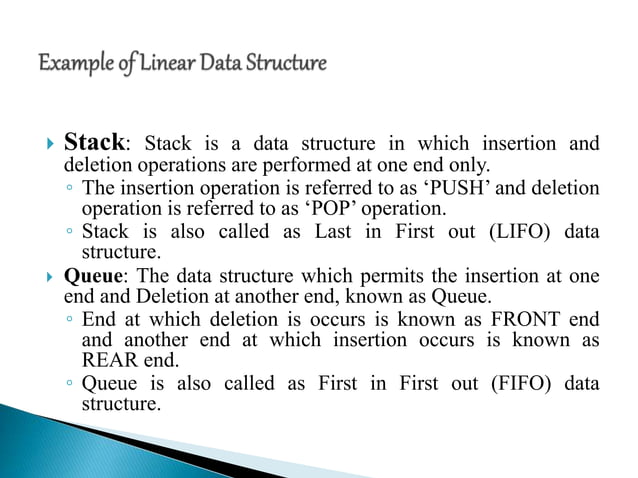 Types Of Data Structure | PPTX