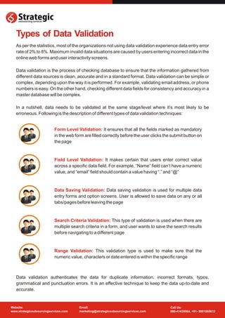 Types of Data Validation | PDF | Databases | Computer Software and ...