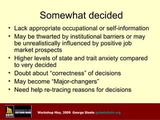 Types Of Decided And Undecided Students | PPT