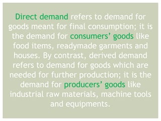 Types of demand | PPTX
