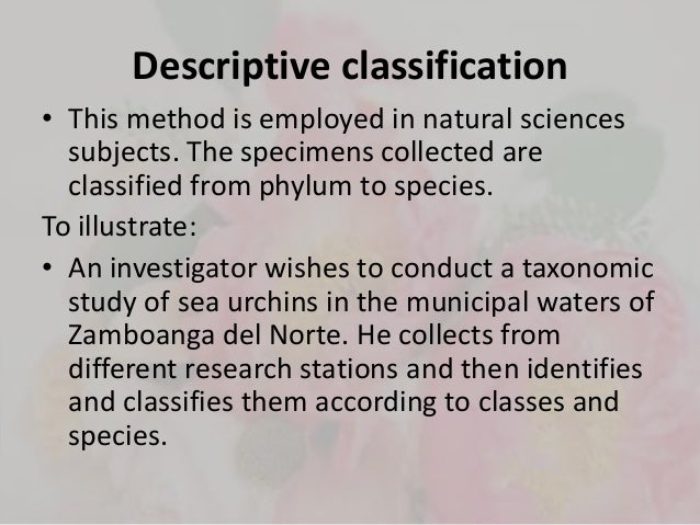 Types of descriptive research