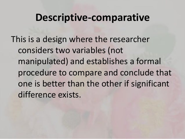 Types of descriptive research
