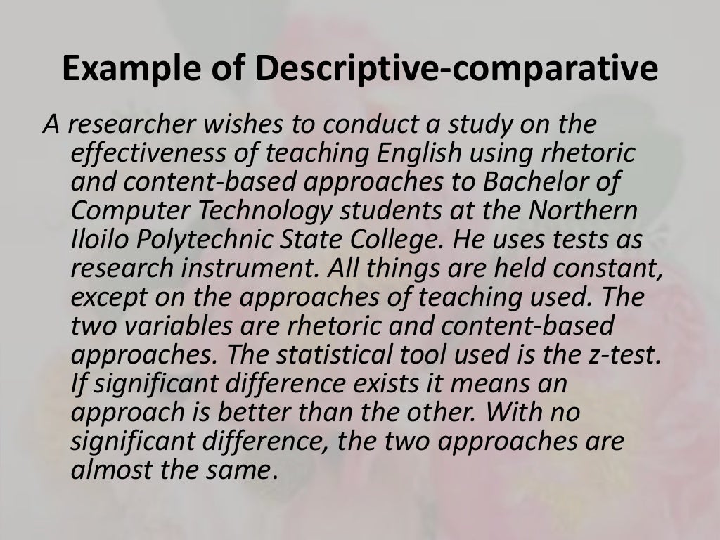 types of descriptive research slideshare