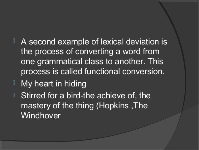 Types Of Deviation