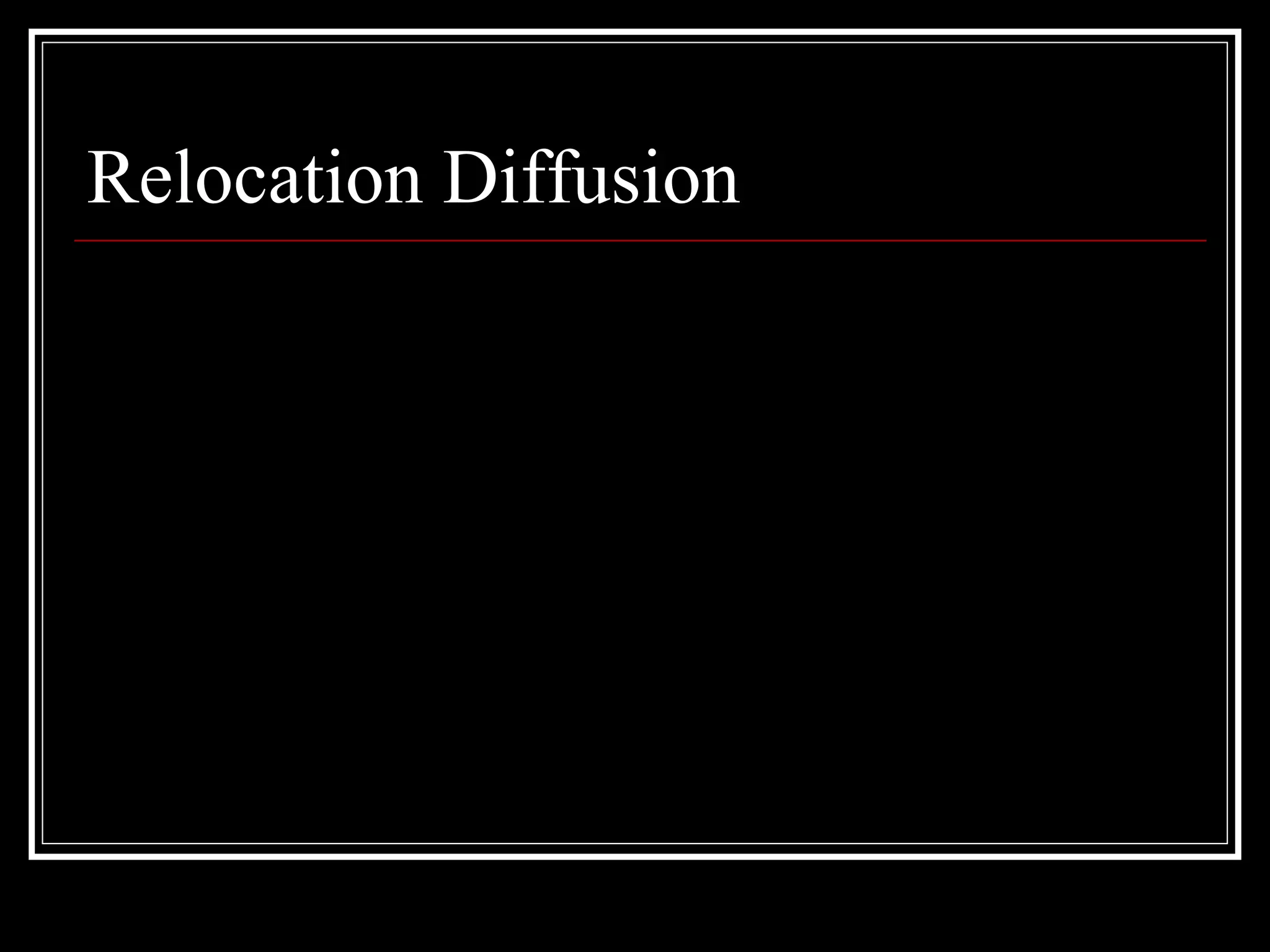 Relocation Diffusion