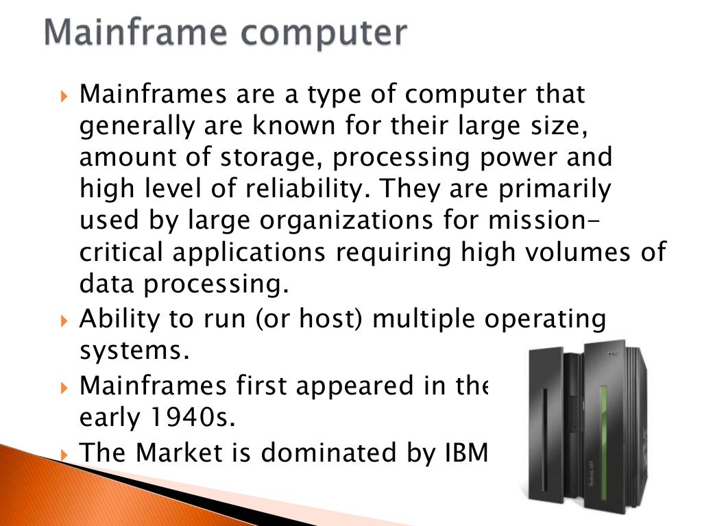 Types of digital computers