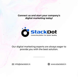 Types of digital marketing StackDot | PDF