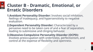 TYPES OF DISORDER IN ABNORMAL PSYCHOLOGY | PPTX