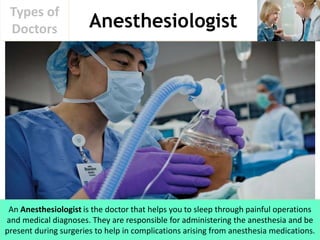 Types of Doctors | PPTX