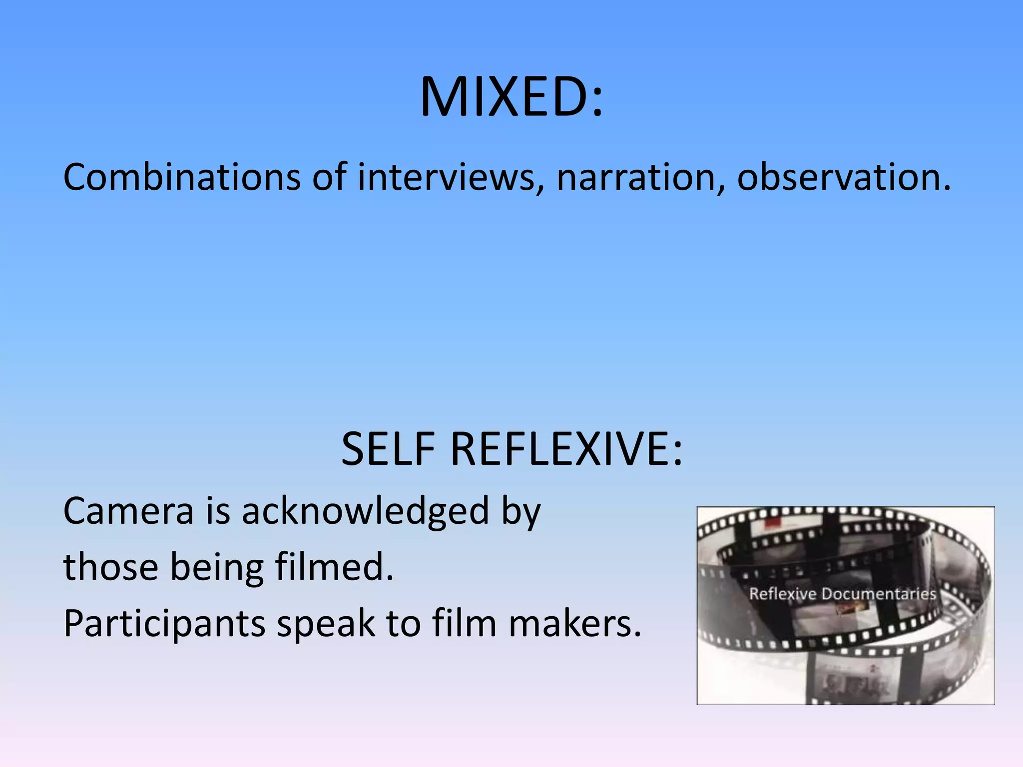 Types of documentaries | PPTX