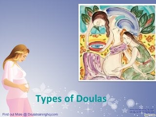 Types of Doulas
                                       www.doulatraininghq.com
                                       info@doulatraininghq.com
Find out More @ Doulatraininghq.com
 