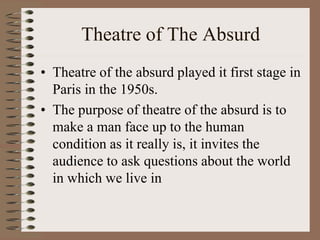 Absurd Types Types of drama | PPTX