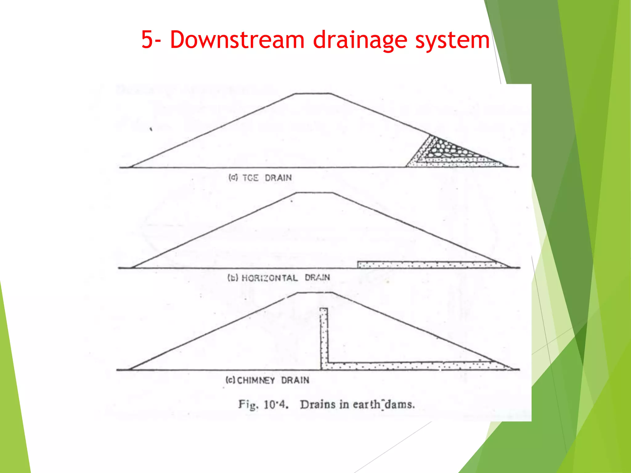 5- Downstream drainage system
 