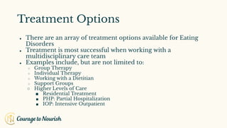 Types of eating disorders and treatment options | PDF