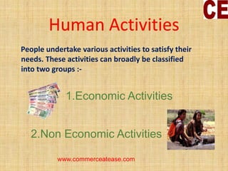 Non Market Activity Example Types of Economic Activities | PDF
