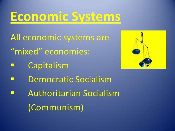 types of economic systems