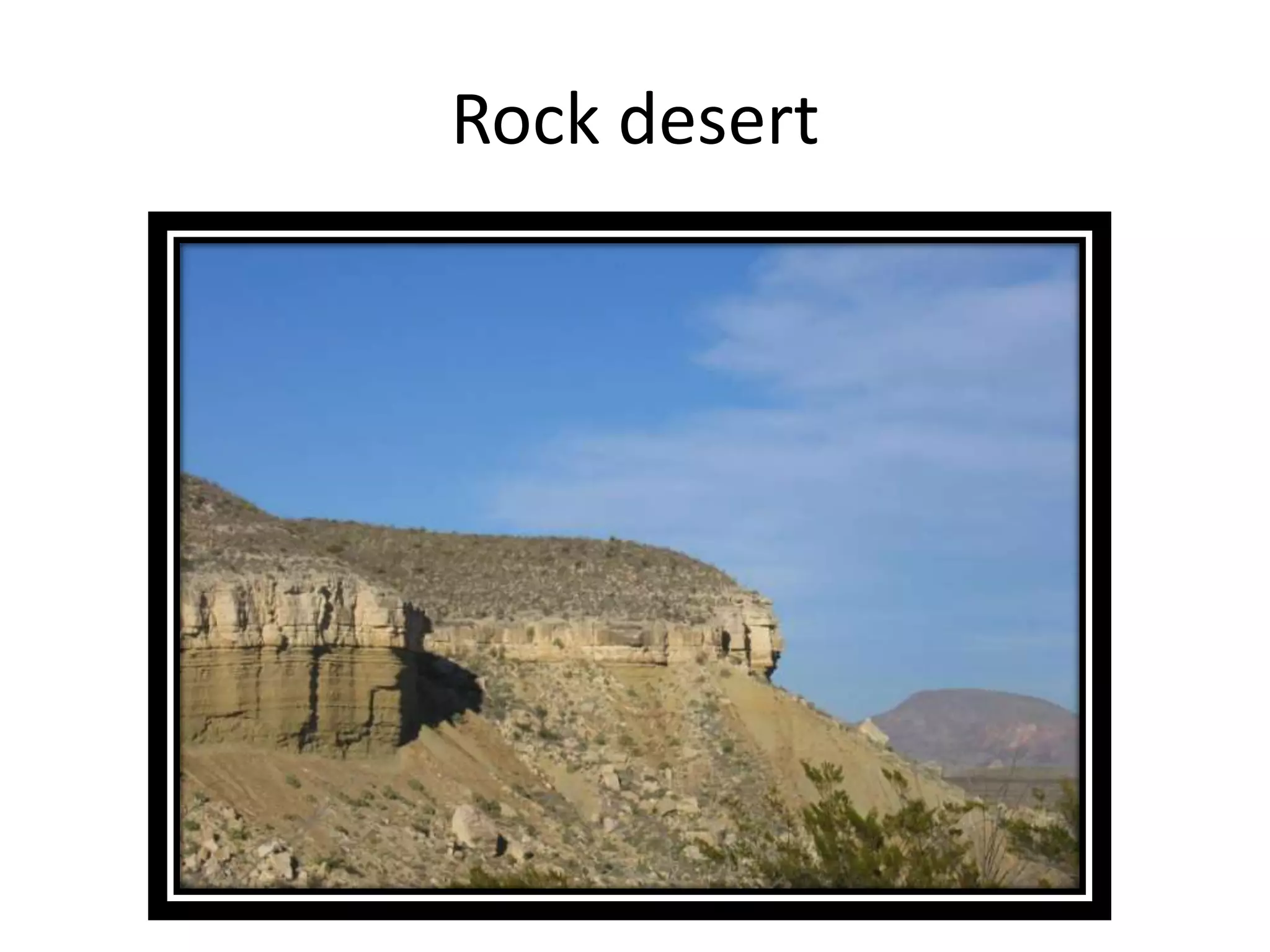 Rock desert
 