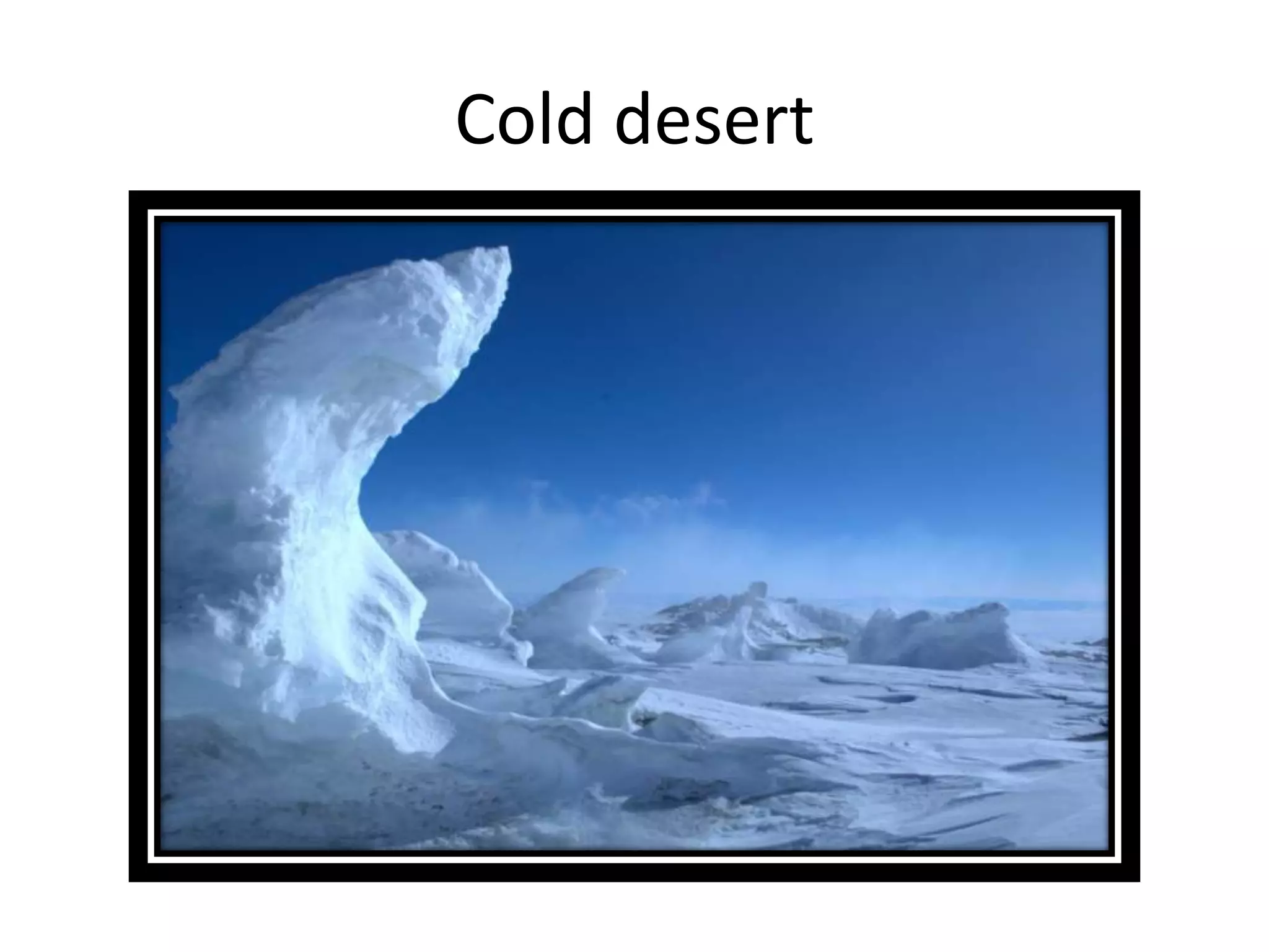 Cold desert
 
