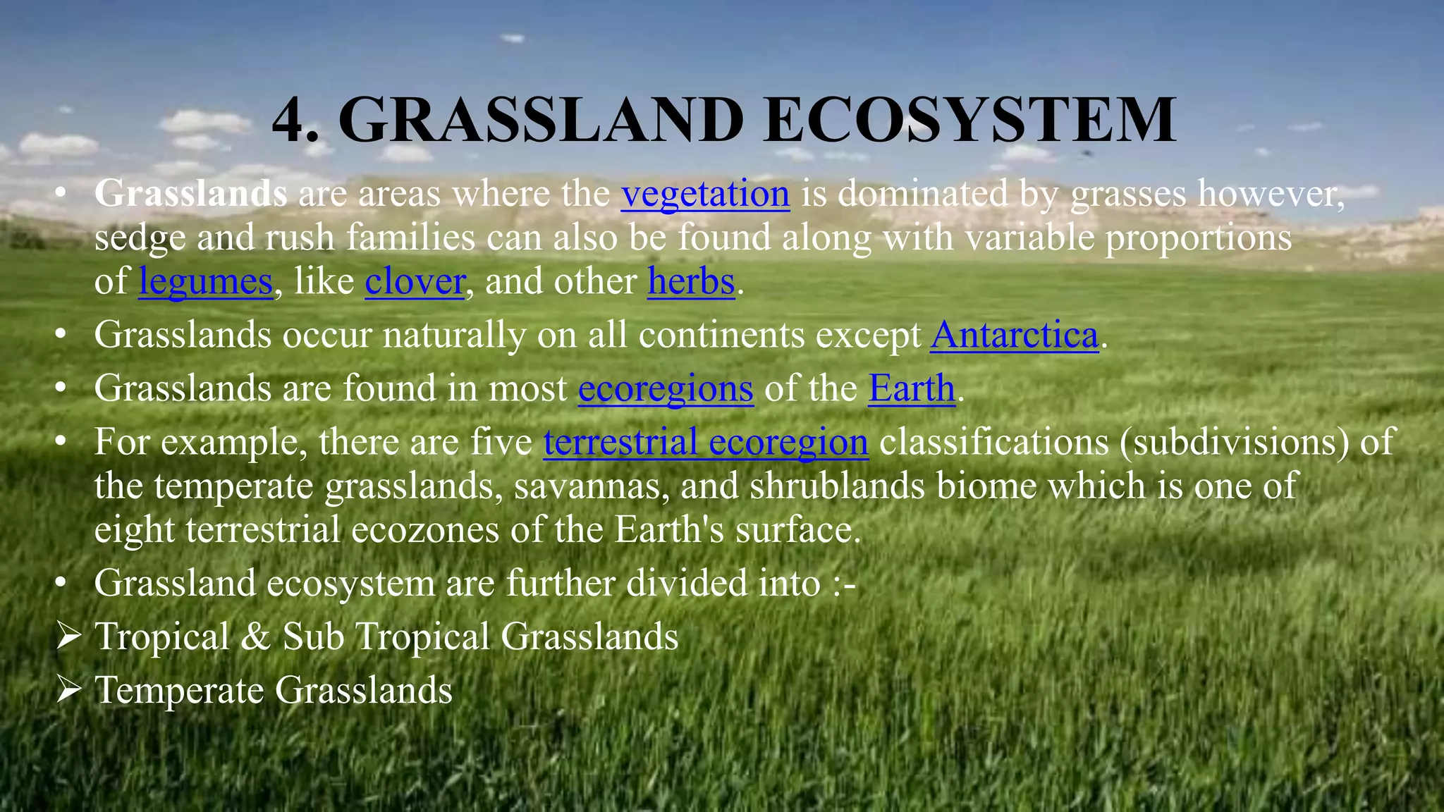 Types of Ecosystem | PPT