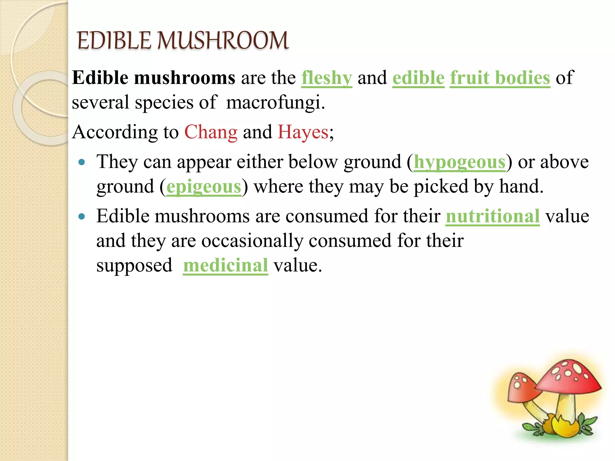 Types of edible mushroom in india | PPT
