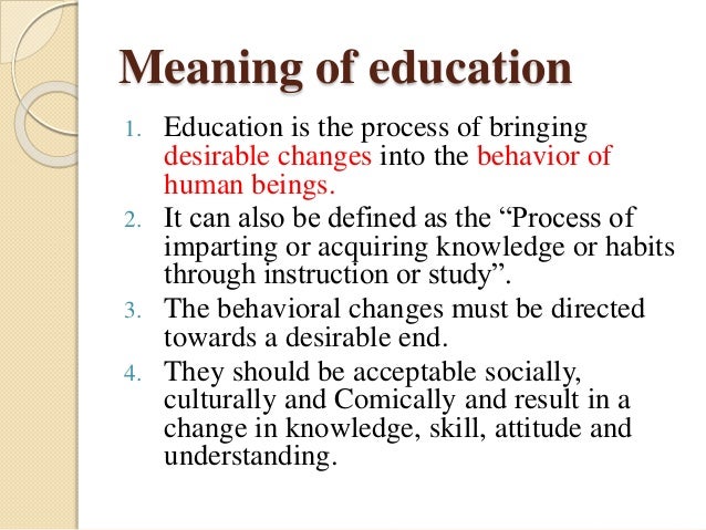 Types of education