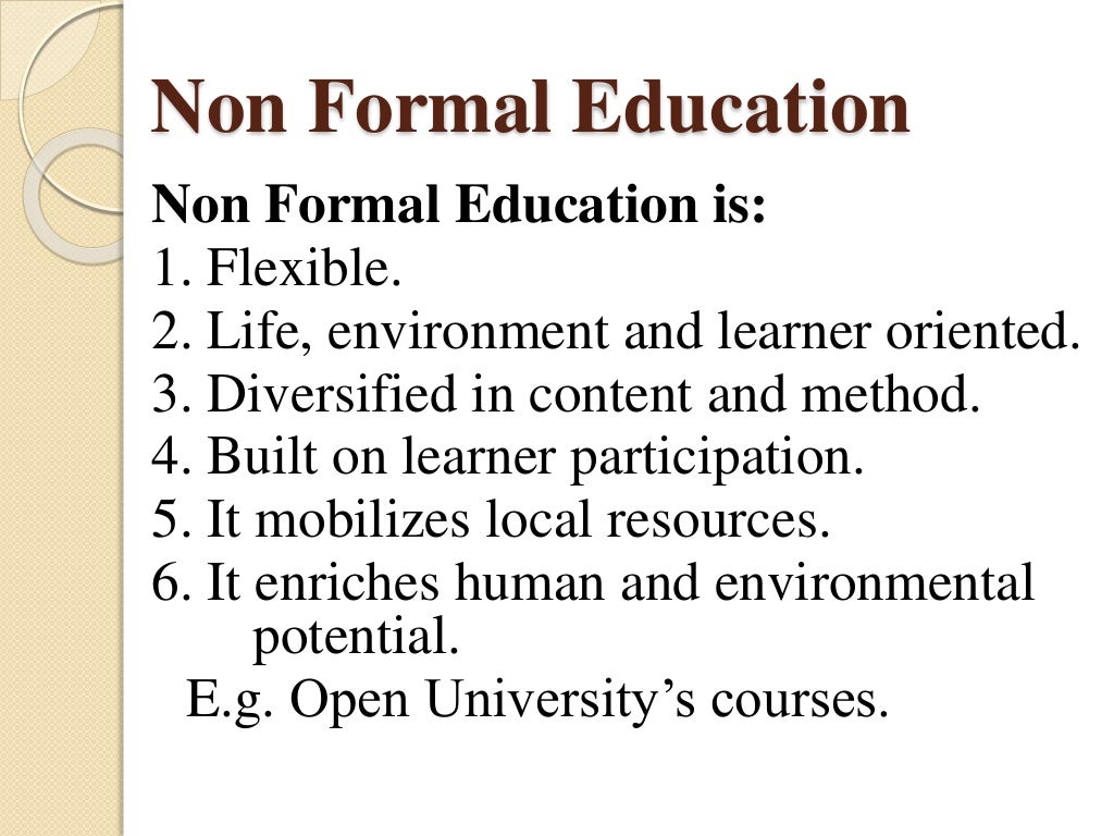 Meaning And Types Of Education Meaning And Types Of Education